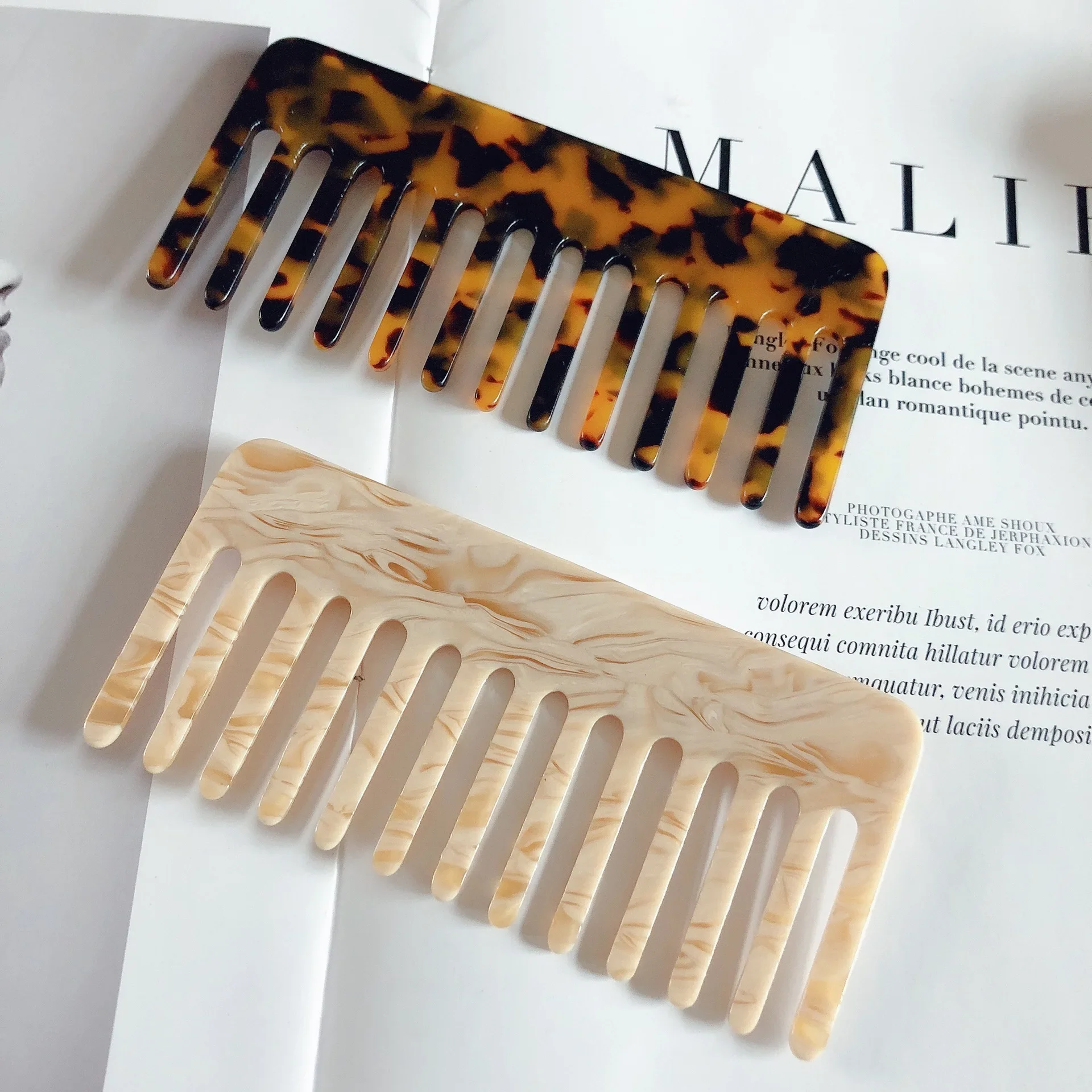 Hair Care Korean - Koreanische Mode Acetat bunte Friseur Kamm