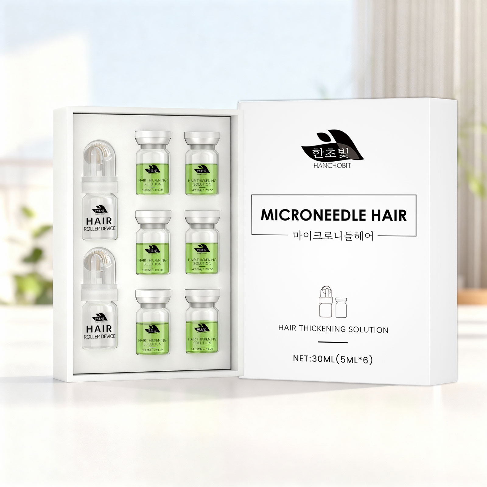 Hair Care Korea - Koreanische Ampullen-Essenz für Schnelles Haarwachstum, Dickeres