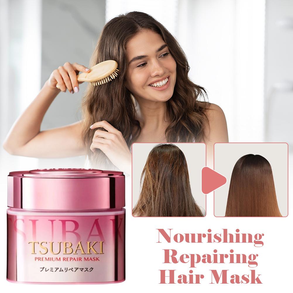 Hair Care Tsubaki - TSUBAKI Reparatur-Haarmaske, 180 g, glättend, nährend,