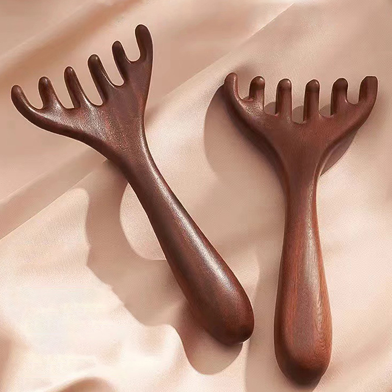 Hair Care Zone - Z. Breitzahniger Langstielkamm Meridian-Tool Rückenkratzer Spa