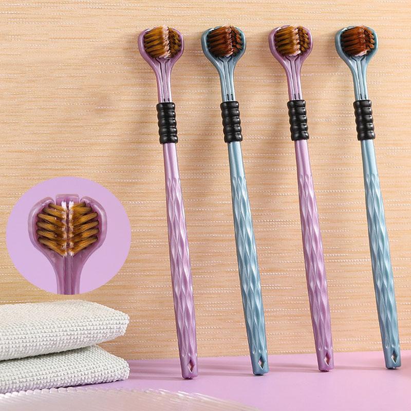 Hair Care Zone - Z.2 Stück 3D Stereo Dreiseitige Zahnbürste