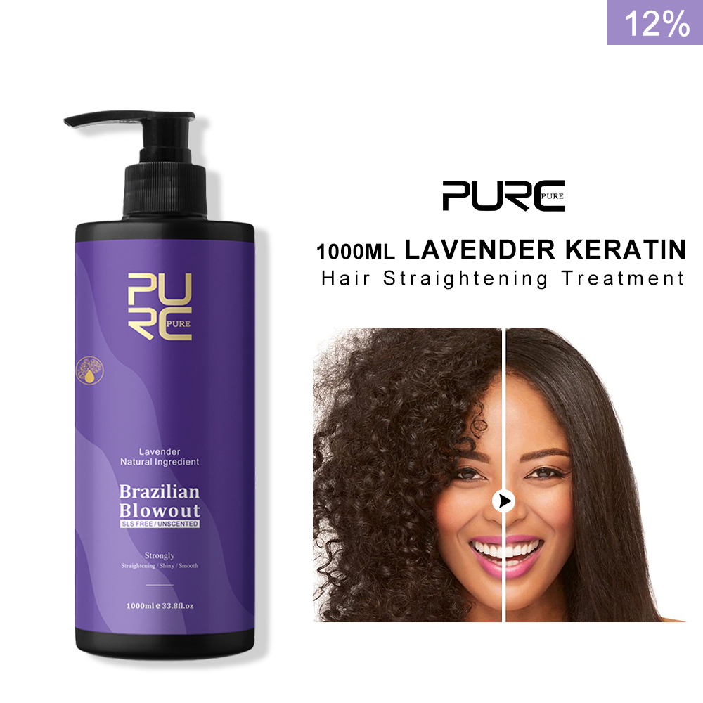 Hair Care Korea - PURC Lavendel 12 % brasilianische Keratin-Glättungsbehandlung,